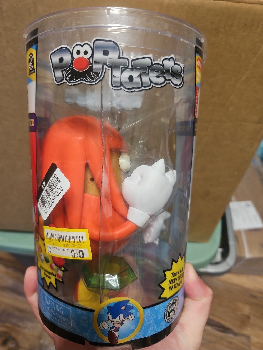 Mr. Potato Head Pop Taters Sonic the Hedgehog Figure Collectors Ed: NEW/OPEN BOX